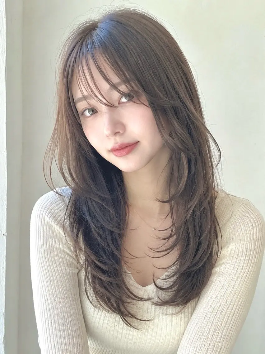 ロング カット レイヤーカット/ ほたる🌼のヘアスタイル