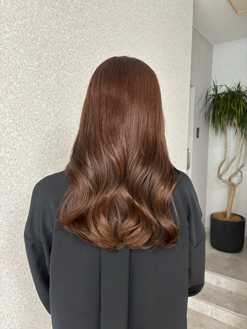 セミロング カラー ヘアアレンジ ブリーチ 透明感カラー ブリーチなしカラー トリートメント カット ヘアカラー トリートメント 艶カラー¦モテヘア¦ まなみ🎀💞のヘアスタイル