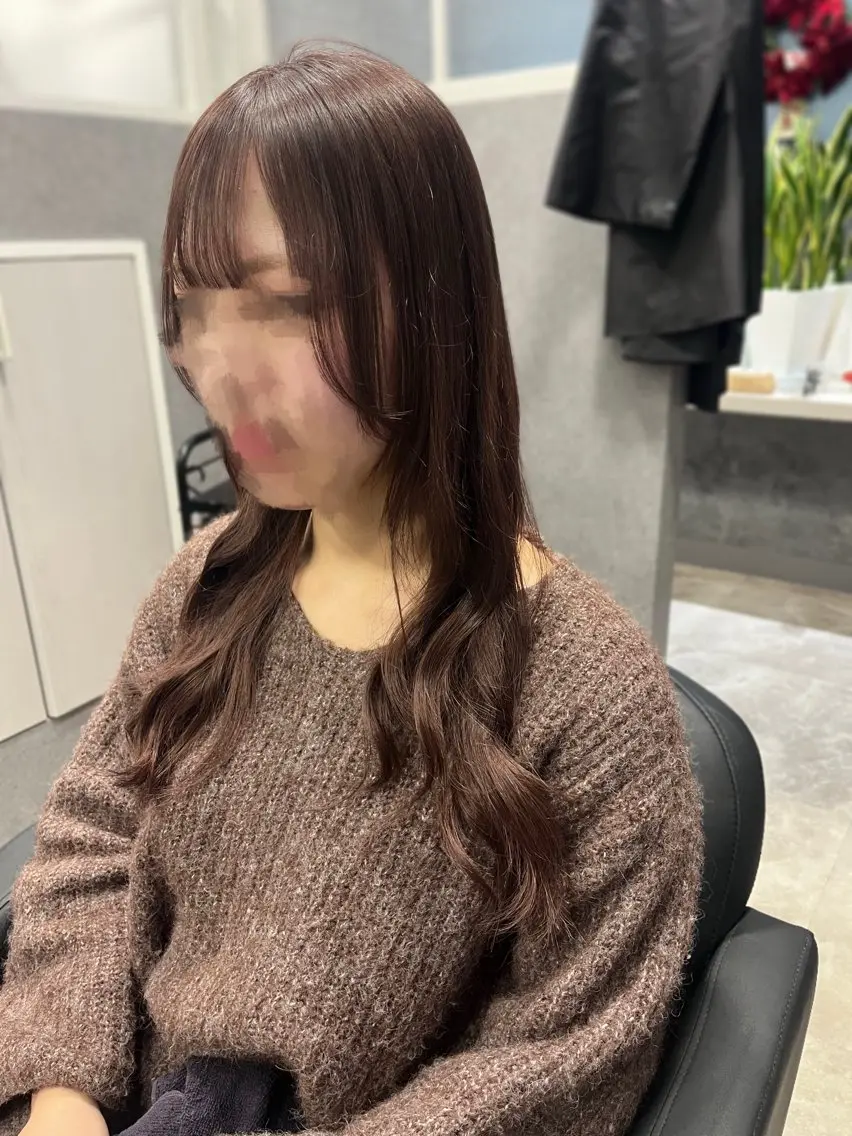 ロング ロングレイヤー 顔周りカット ハッシュカット レイヤーカット ロング 加藤 あおいのヘアスタイル
