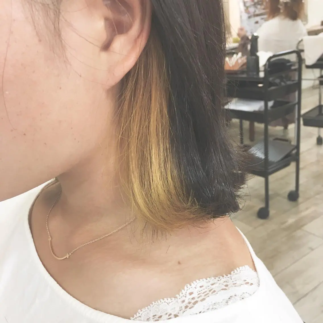 ミディアム カラー パーマ ヘアアレンジ ◆感動口コミ/最小顔 理論カット◆森口 峻のヘアスタイル