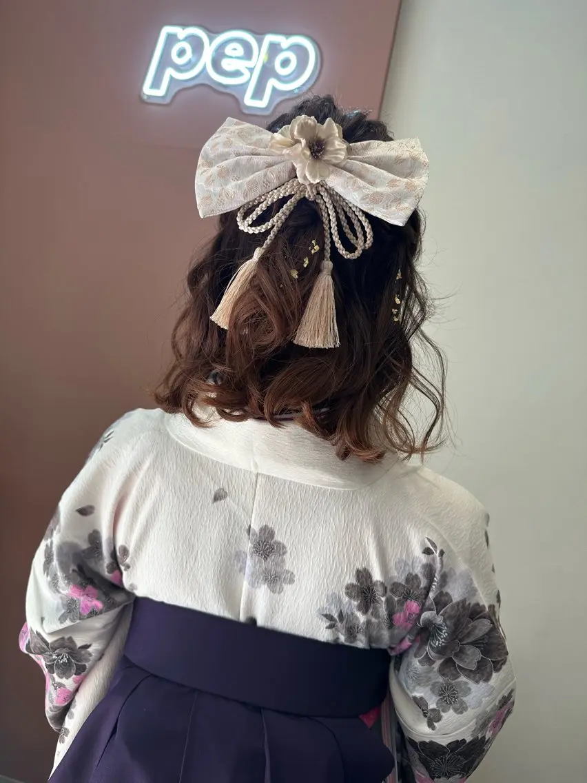 ショート ヘアアレンジ 着付け pep natsumiのヘアスタイル
