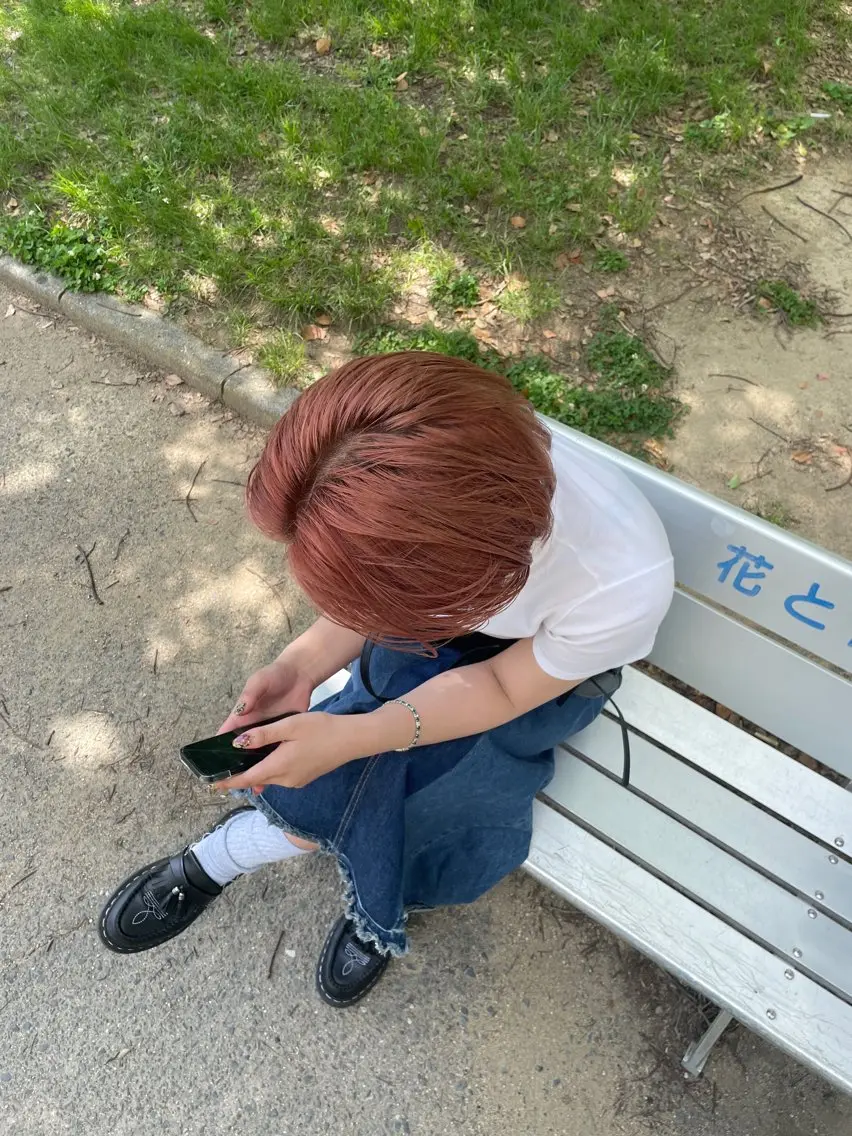 ケアブリーチを使った透明感ダブルカラー💡 5月限定🌸の写真
