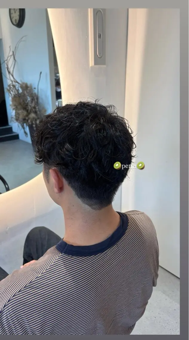 ショート パーマ メンズ 🍒みしろ ほたる🍒のヘアスタイル