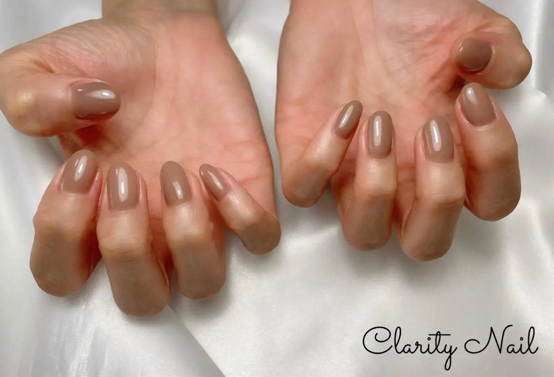 ネイル ワンカラーネイル ハンドネイル Clarity Nailのネイルデザイン