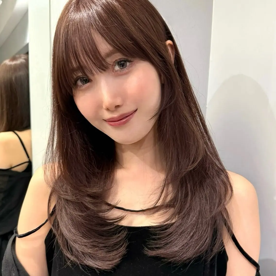 【湿気対策◎】カット+イルミナケアカラー+美髪✨全体縮毛矯正+トリートメントの写真