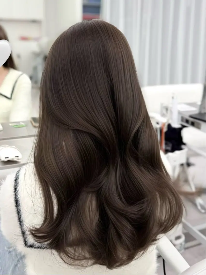 ロング カラー 透明感カラー 顔まわりレイヤー 顔周りカット ハッシュカット 髪質改善 カット ヘアカラー トリートメント 韓国ガーリーヘア🎀 Sayaka🤍のヘアスタイル