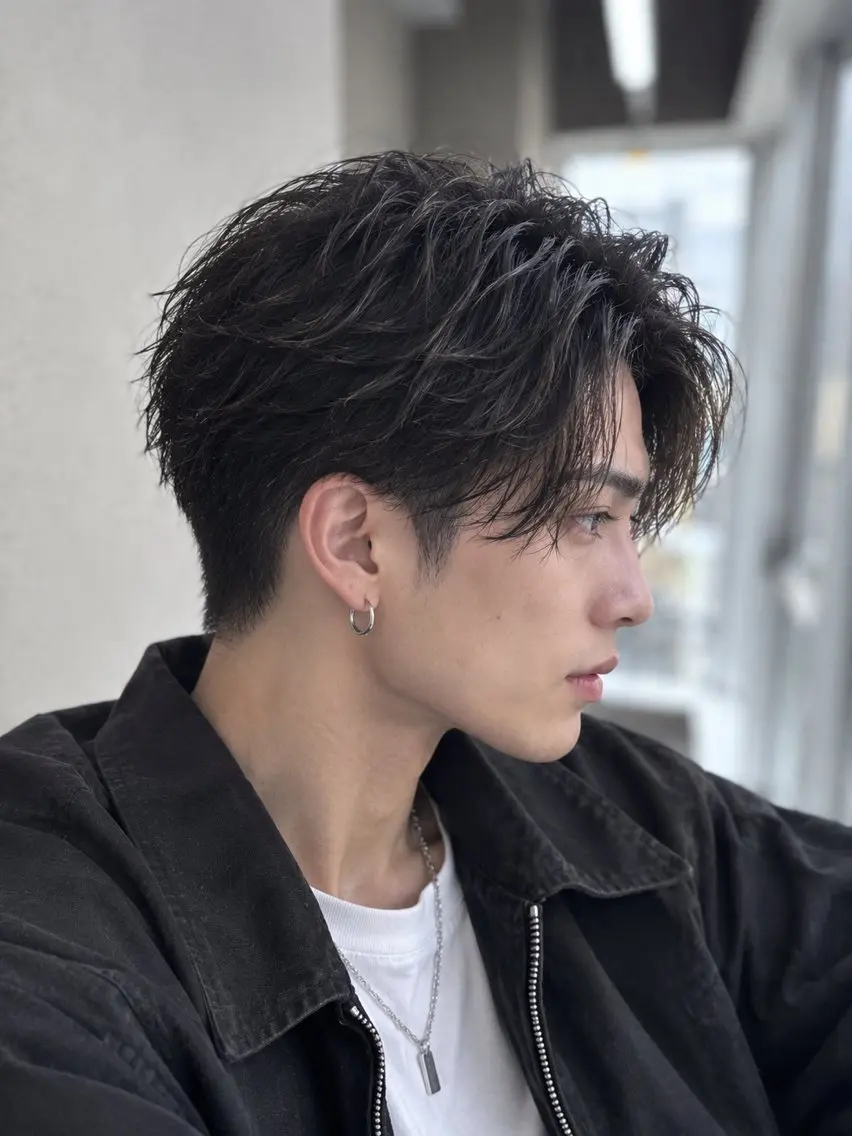 ショート パーマ 🔥メンズ特化方🔥 似合わせ💈三宅悠斗のヘアスタイル