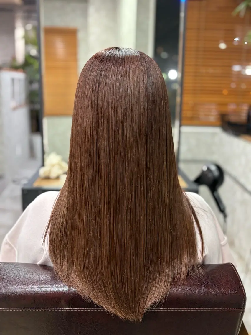 ロング ヘアカラー トリートメント GO GOOD.髪質 改善艶カラー小宮拓海のヘアスタイル