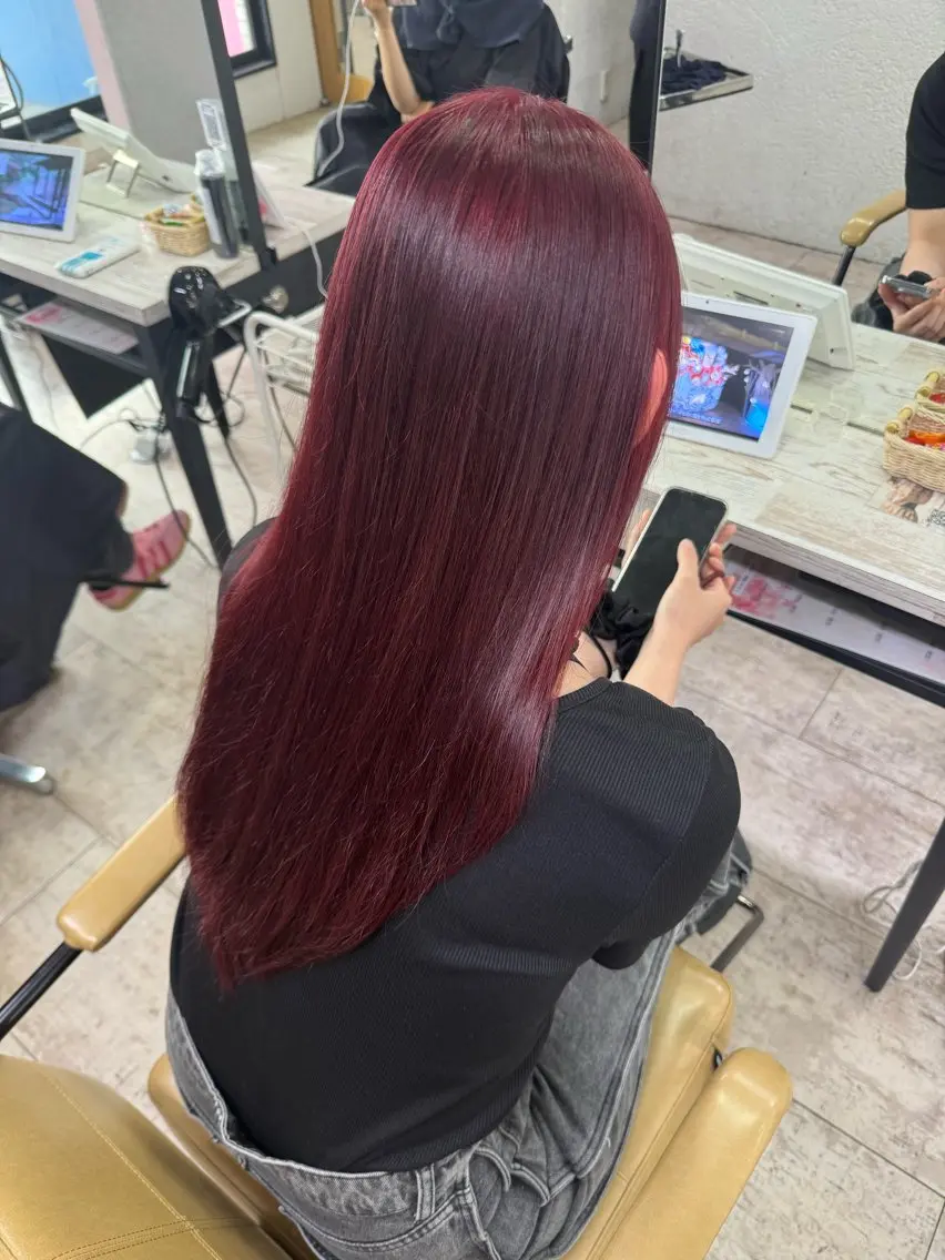🌈カット+ブリーチなしダブルカラー+トリートメント🌈(イルミナカラー込み!!)の写真