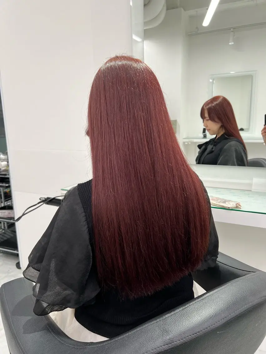 カラー ヘアカラー トリートメント ブリーチなし透明感 💗RYOTAのヘアスタイル