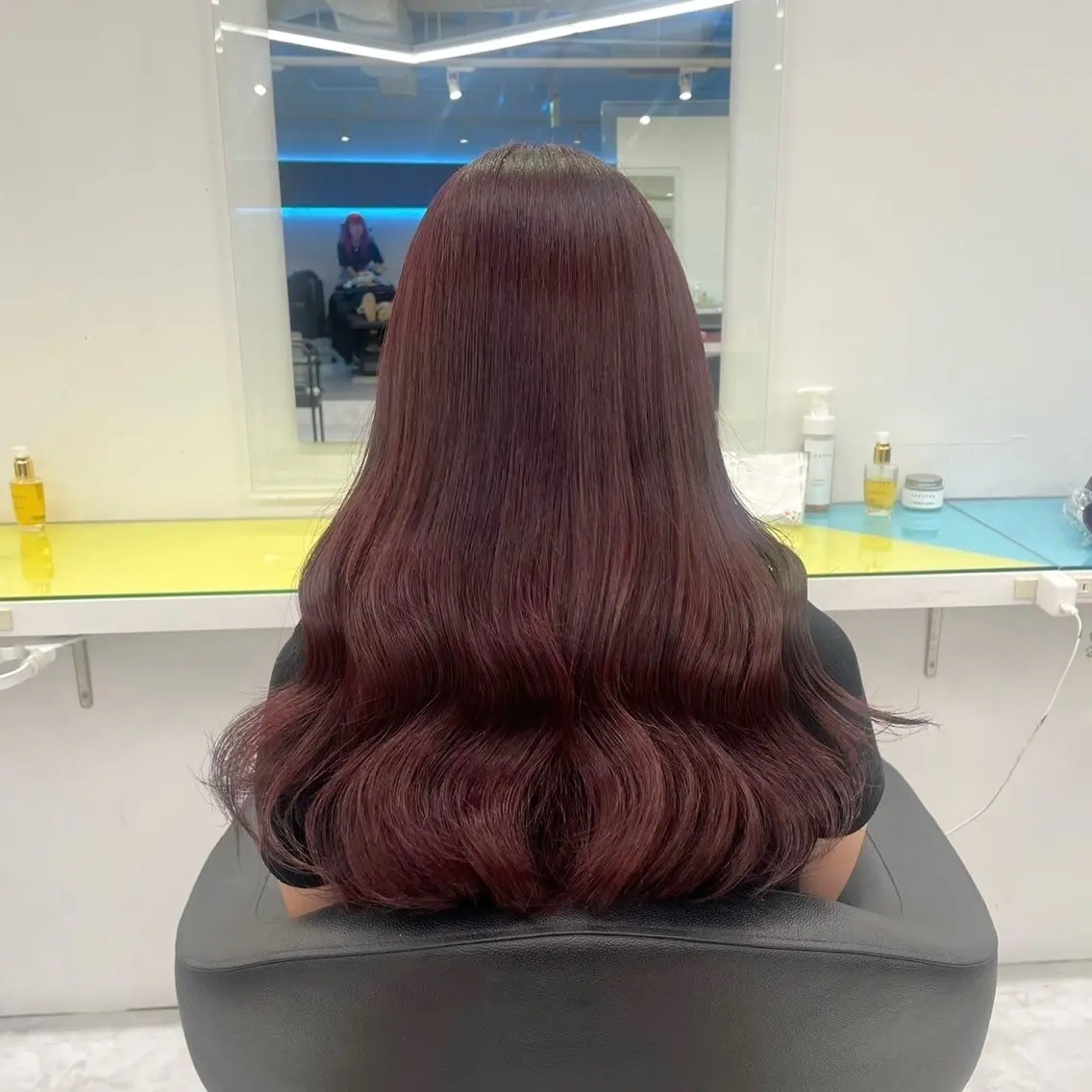 ロング カラー パーマ ヘアアレンジ メンズ キッズ メンズ韓国風 透明感カラー 髪質改善 韓国風ヘア レイヤーカット ヘアカラー 盛れ韓国ハイトーン 🎀Himari🎀のヘアスタイル