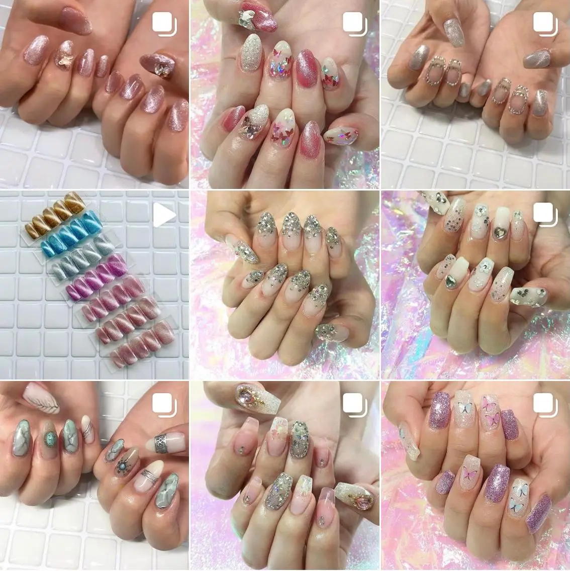 ネイル 渋谷／チップ長さ出し 👑アプレgel-xのネイルデザイン