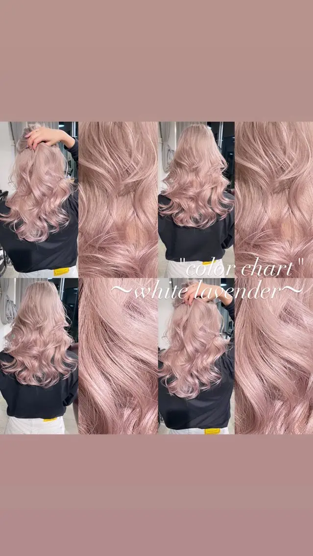 ロング カラー カット ヘアカラー トリートメント ヘアセット 💜ハイトーン💛 マジカルかいちゃんのヘアスタイル
