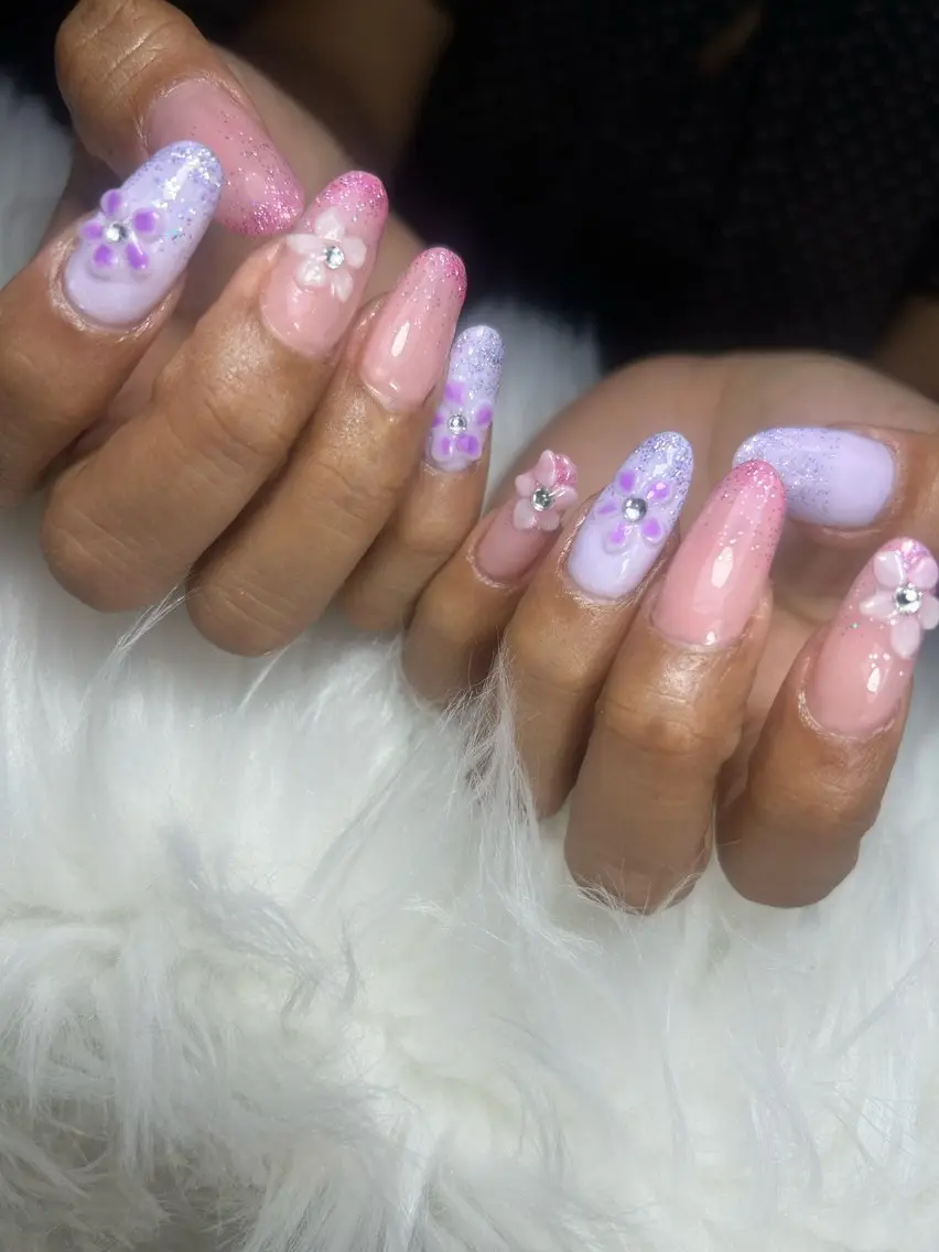 セミロング ハンドネイル 古賀 はるみのネイルデザイン