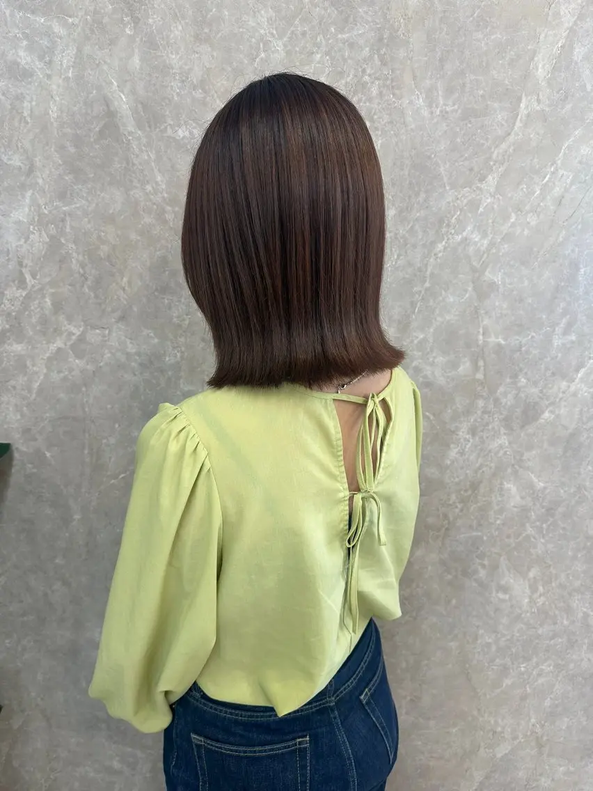 ミディアム カット ヘアカラー トリートメント Ayu Igetaのヘアスタイル