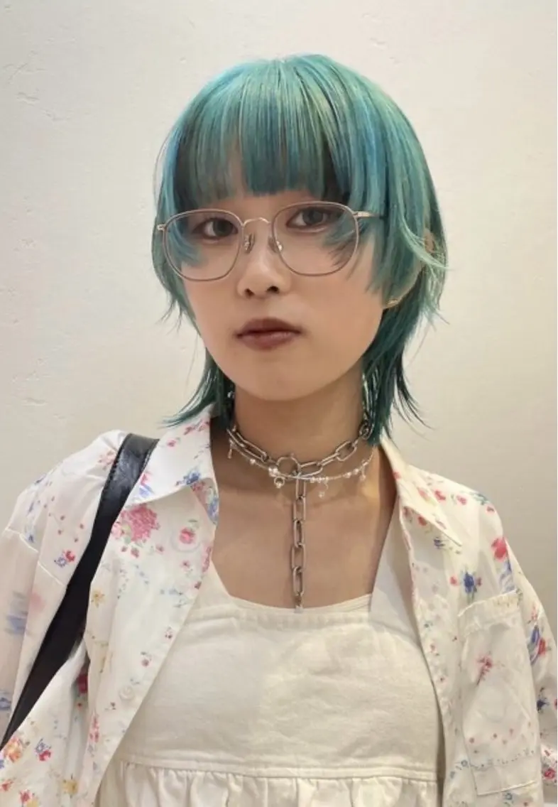 ショート カラー カット ヘアカラー トリートメント 大人韓国レイヤー🫧 暖色カラー/はるのヘアスタイル