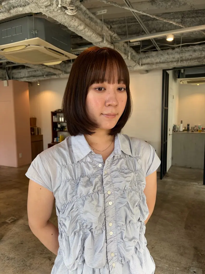 ミディアム カット ヘアカラー 🧣misaki 🧣のヘアスタイル