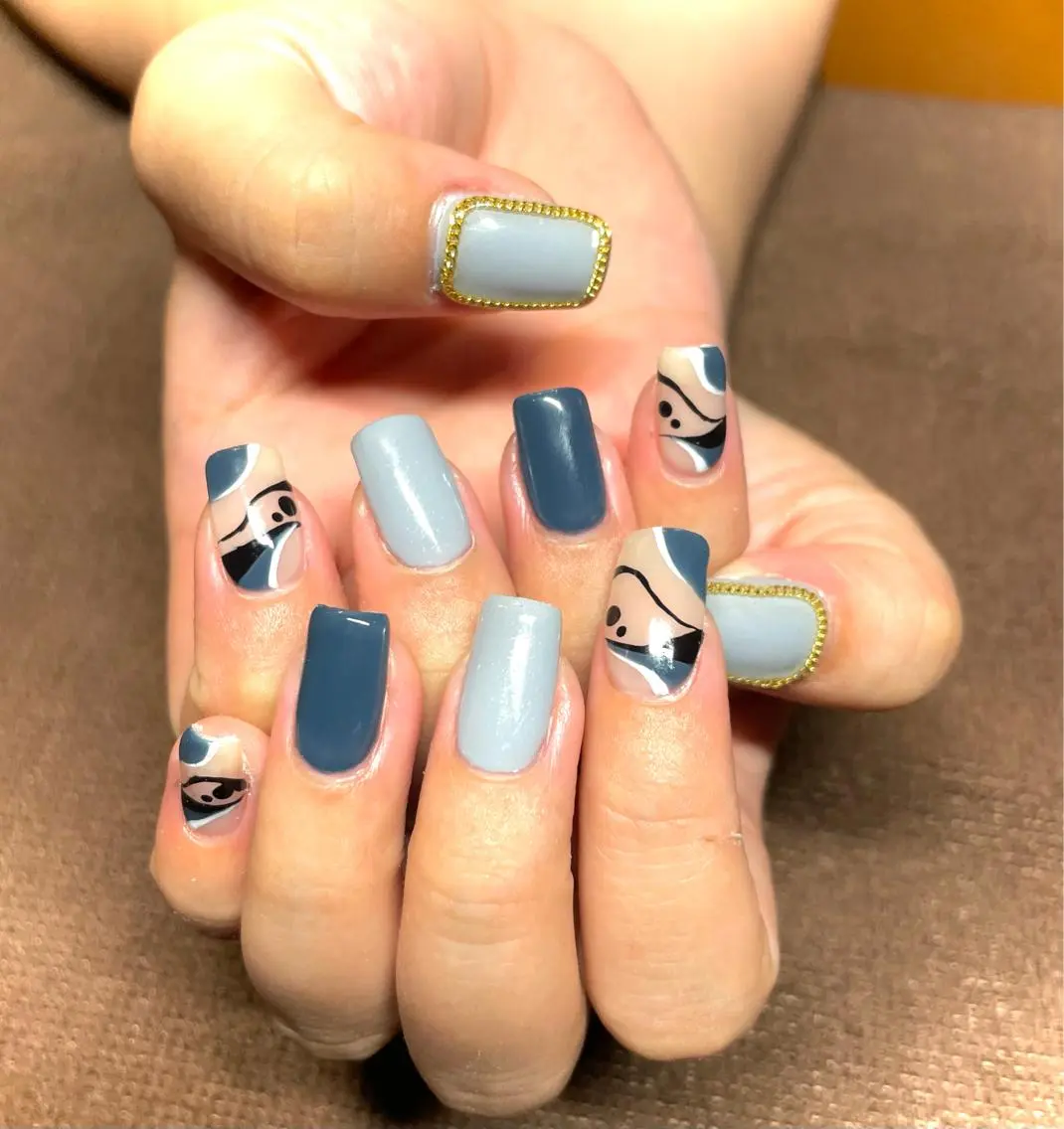 セミロング ハンドネイル GGhouse narumiのネイルデザイン