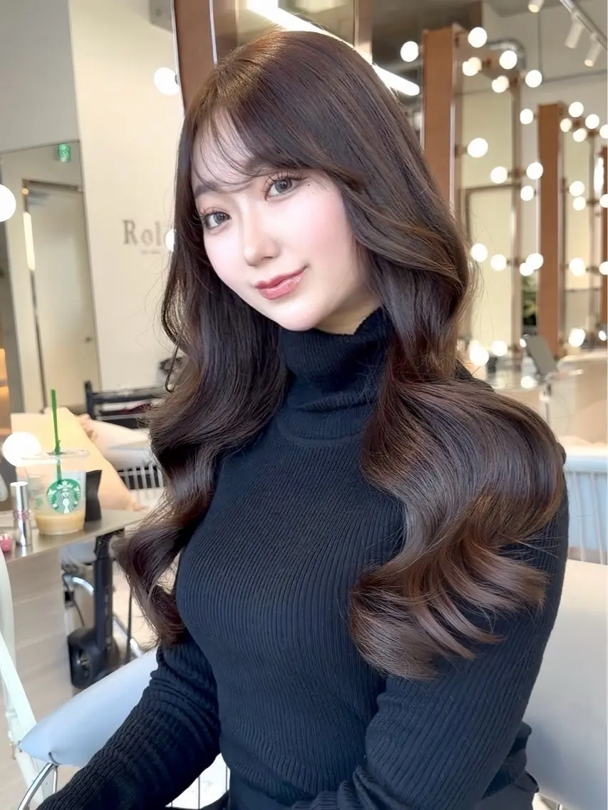 ロング ヘアカラー トリートメント 🎀Rimi୨୧ 【♡layer♡】のヘアスタイル