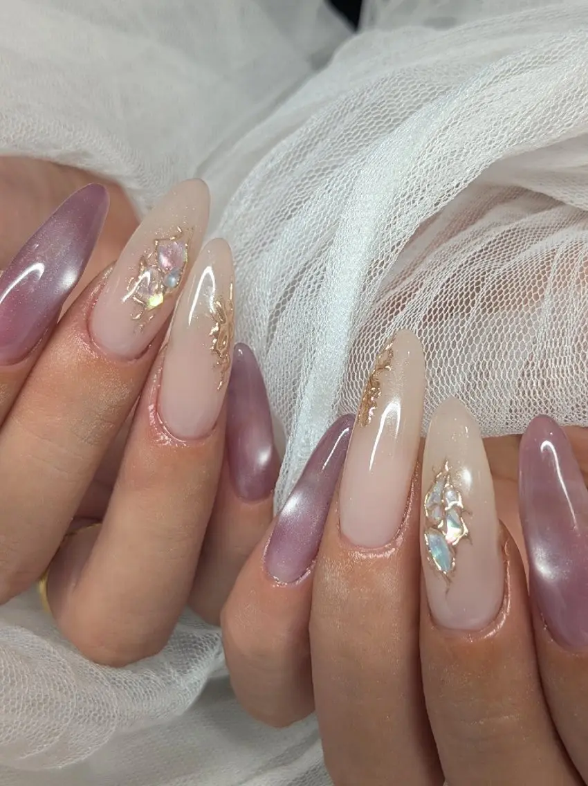 ネイル オフィスネイル ハンドネイル 上西 真莉子のネイルデザイン