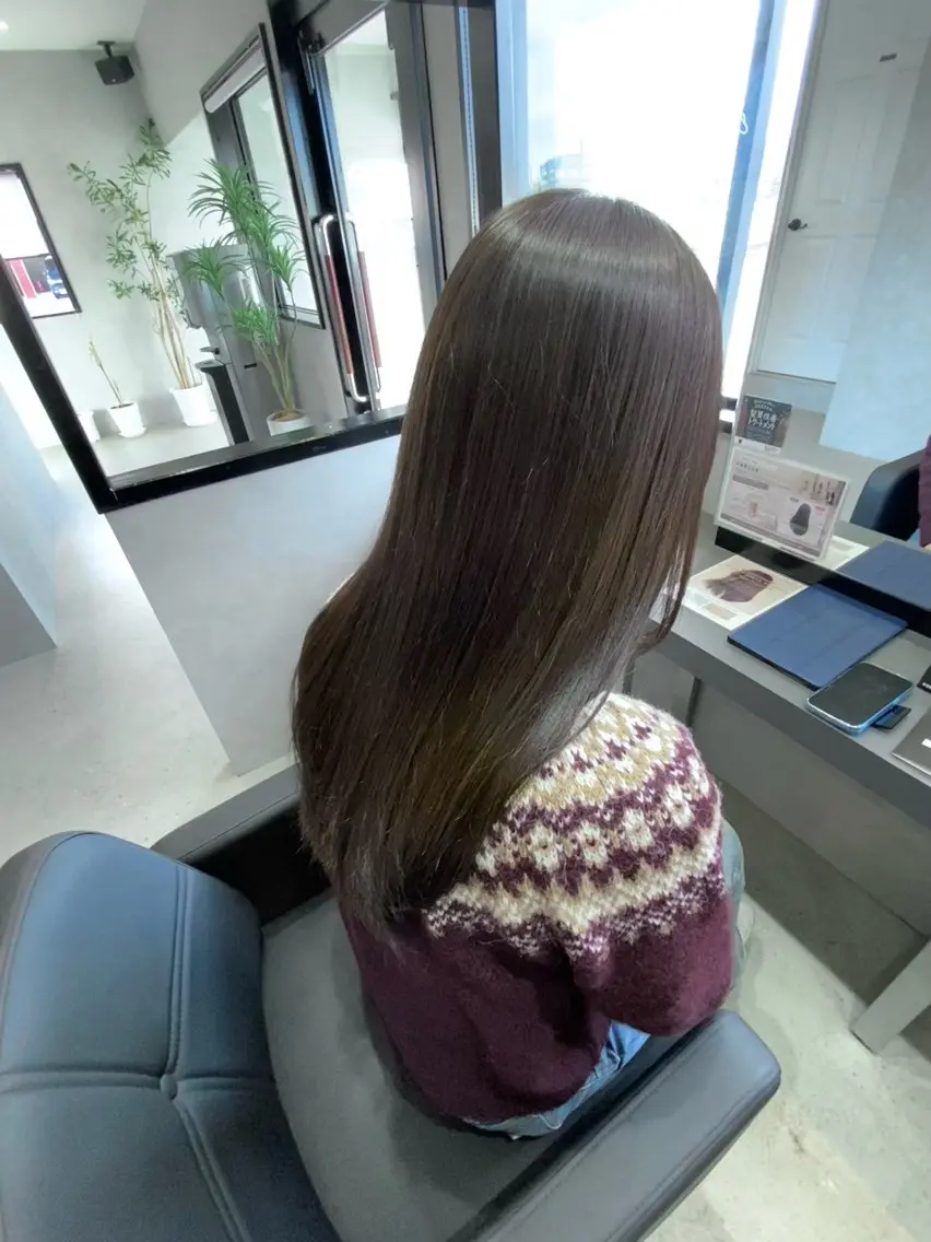 カラー ヘアカラー 白井 音羽のヘアスタイル