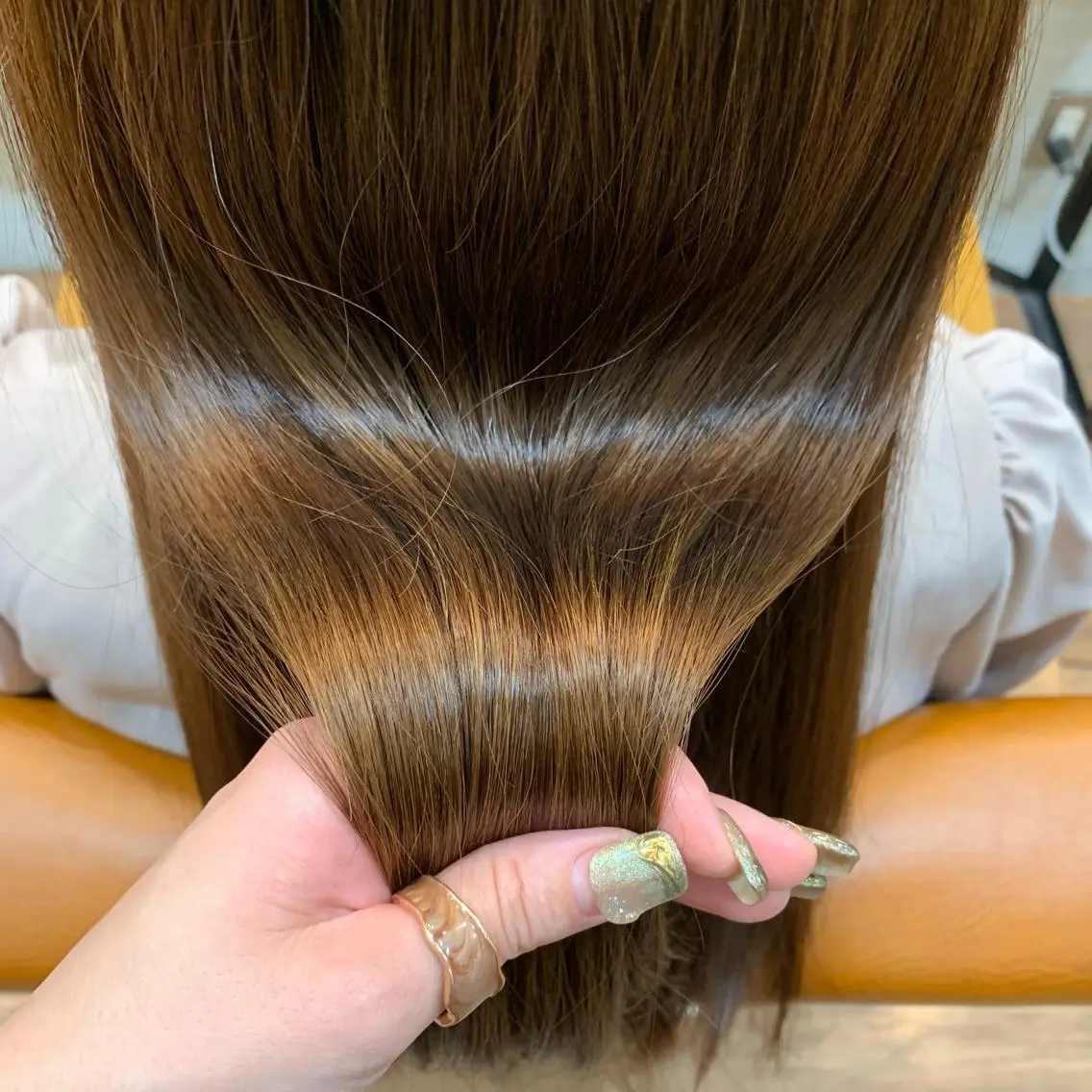 ロング トリートメント あべ ゆうかのヘアスタイル