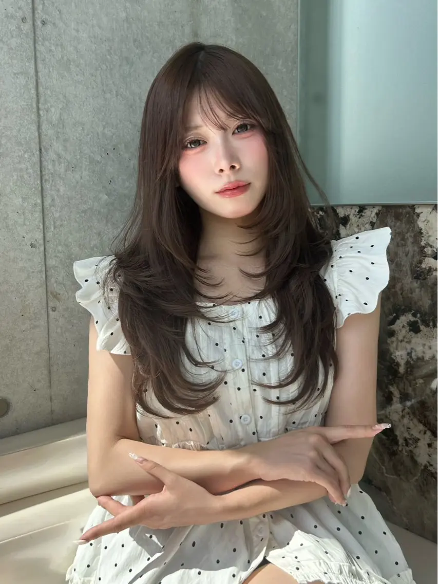 ロング 浦和透明感トレンド ヘア🫧セナ🤍のヘアスタイル