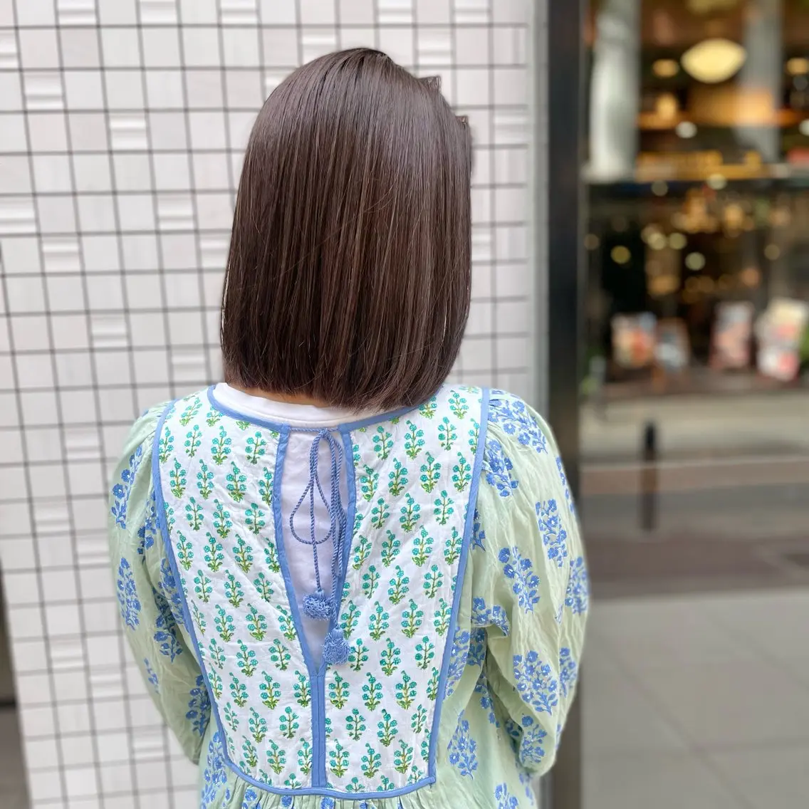 セミロング カラー ブラウンカラー 透明感カラー ショート特化 /天神大名/ハルナのヘアスタイル