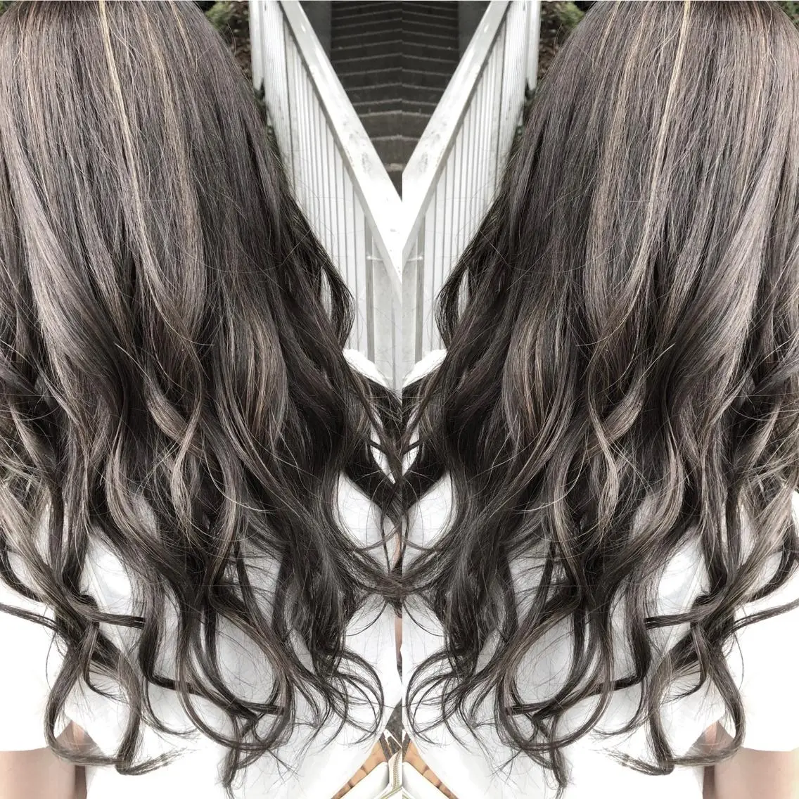 ロング アートディレクター ワダヒサノリのヘアスタイル