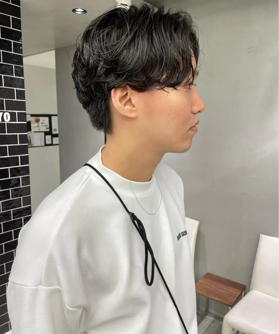 高評価🕶️men's カット&パーマの写真