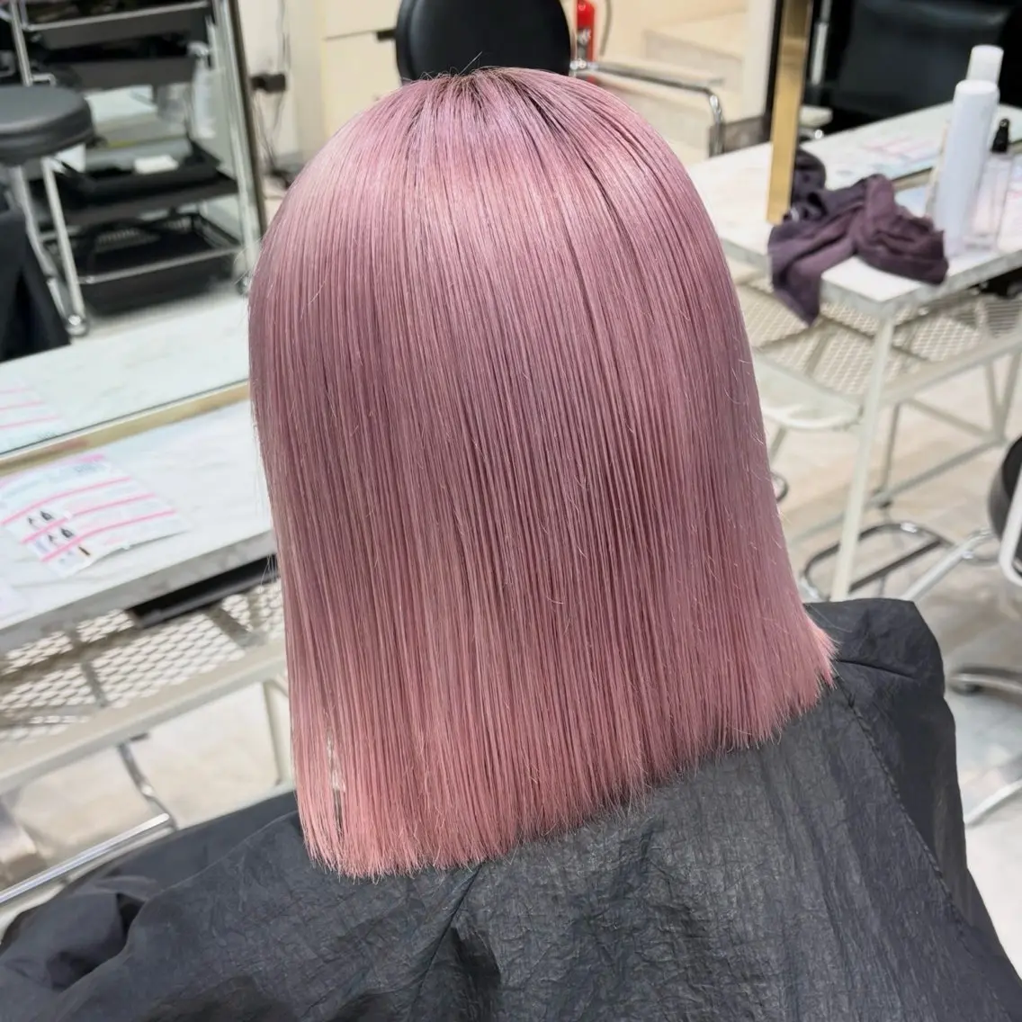 ロング カラー ヘアカラー トリートメント ヘアセット 色落ち綺麗🩰ハイ トーン🎀RINKAのヘアスタイル