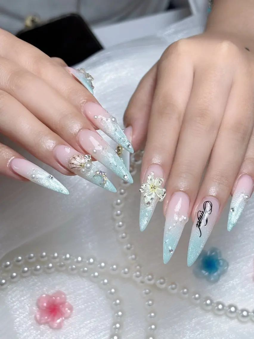 ネイル 長さ出し 韓国ネイル マグネットネイル スカルプネイル ネイルチップ ハンドネイル Sully Nail Labのネイルデザイン