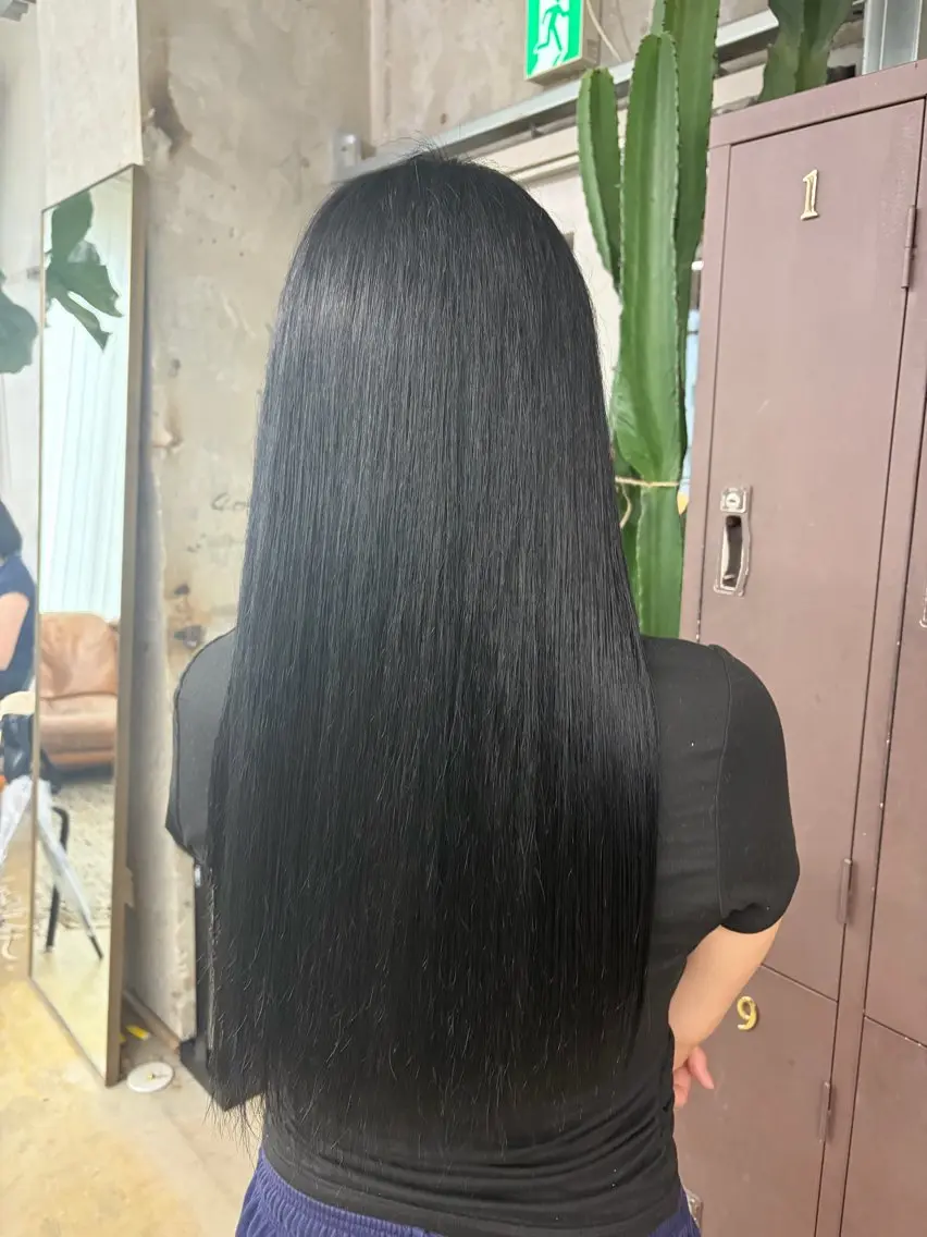 ロング ヘアカラー しの/酸性ストレート /カラーのヘアスタイル