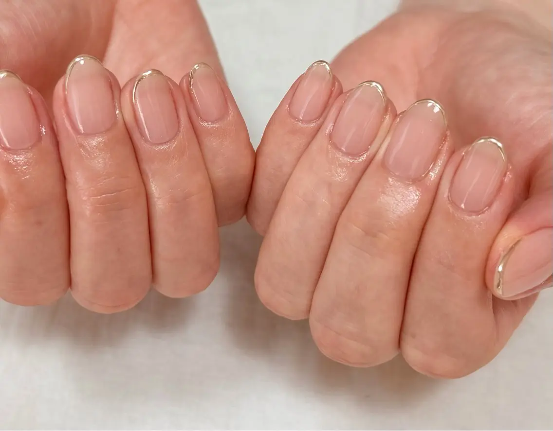 ネイル ゴールド ハンドネイル nail salon Coton  コトンのネイルデザイン