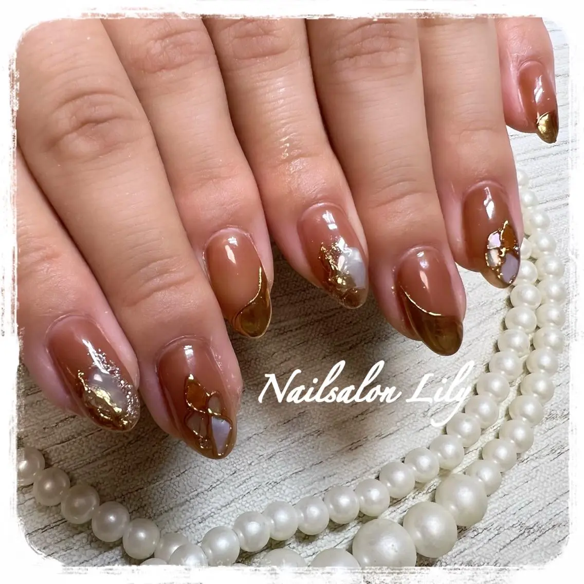 ネイル ハンドネイル Lily*nail 🌻Mii🌻のネイルデザイン