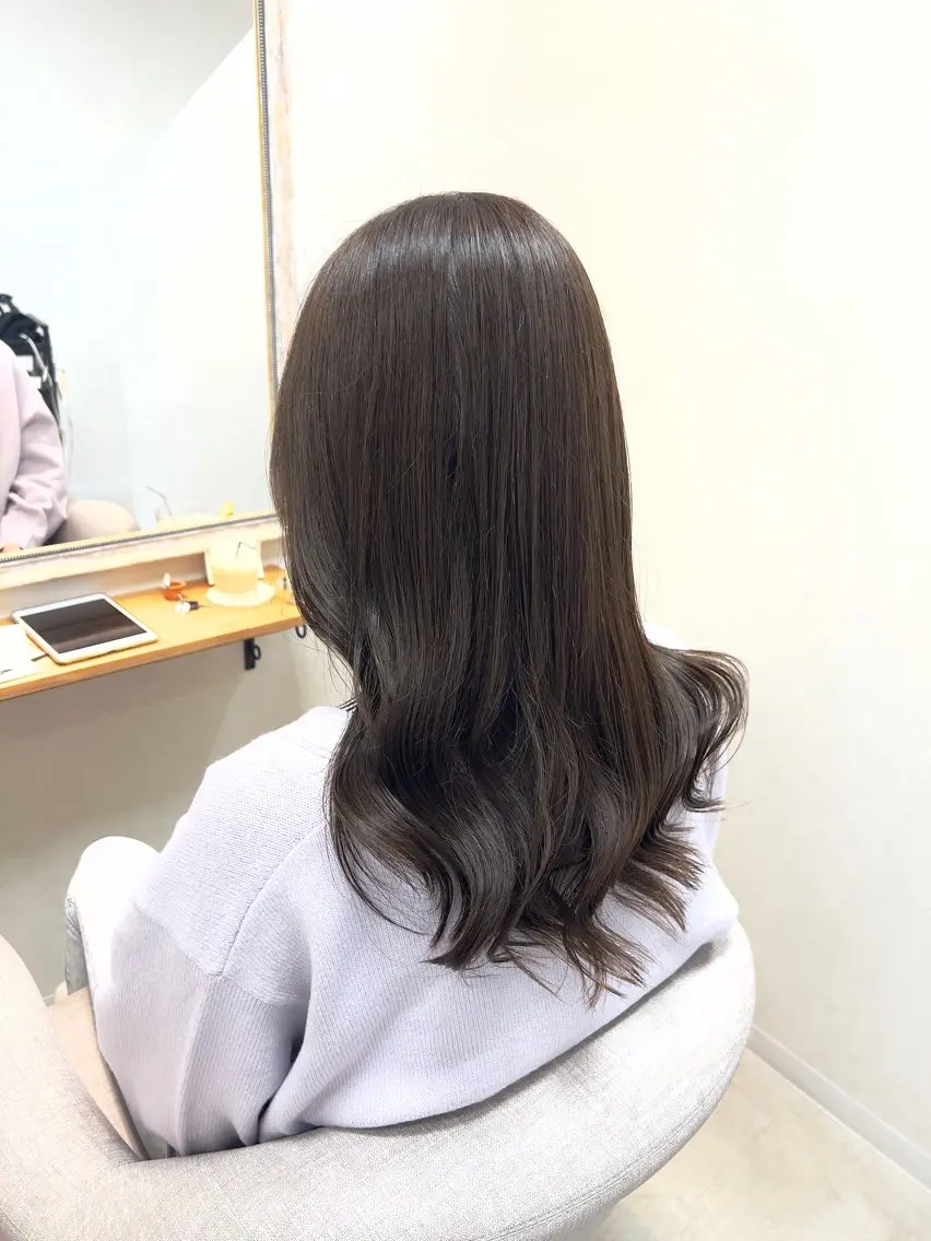ミディアム ヘアカラー トリートメント ショート/白髪ぼかし 君和田若菜のヘアスタイル