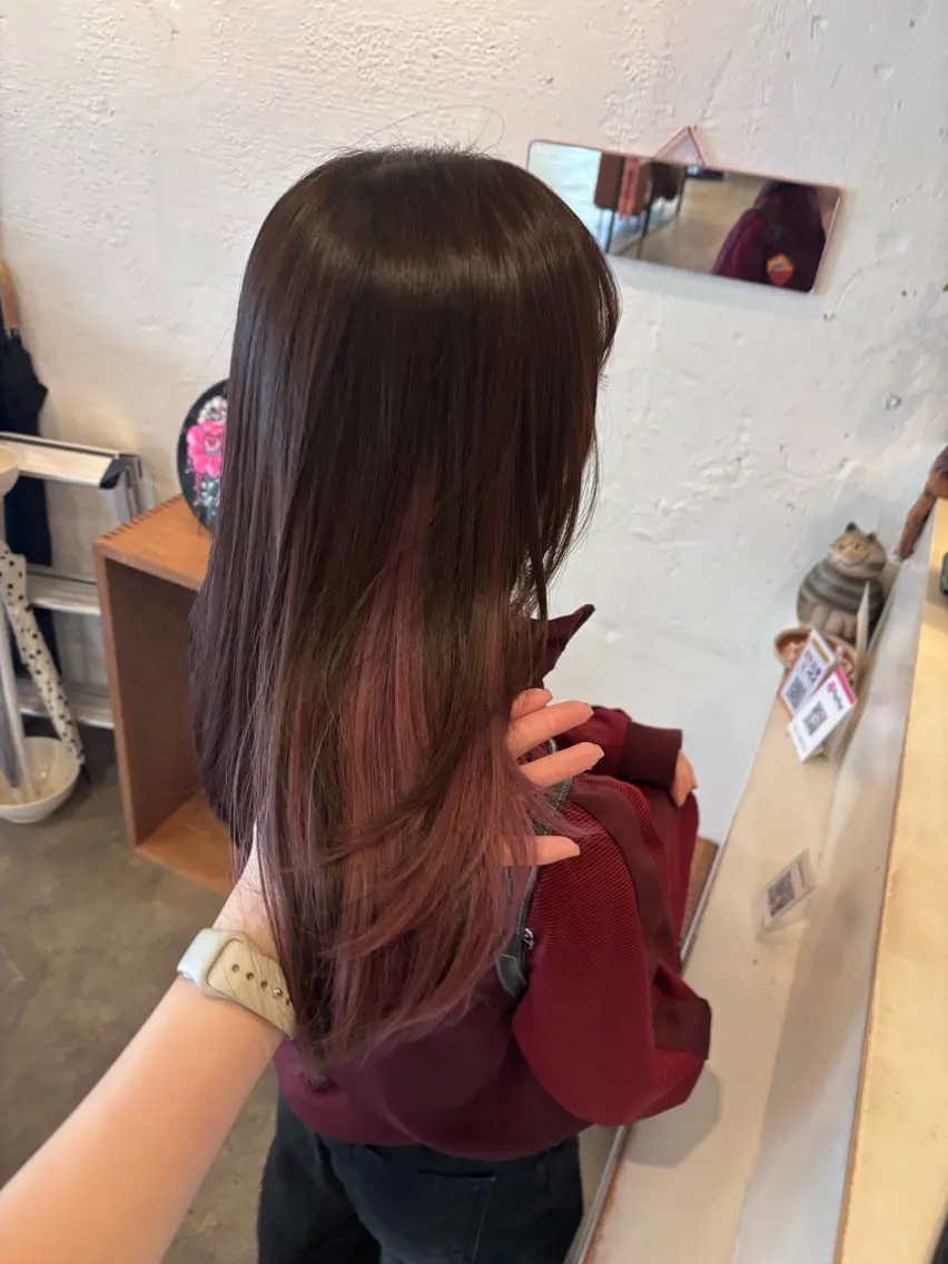 カラー インナーカラー ピンクカラー ヘアカラー 🎀透明感カラー🎀 Yurinoのヘアスタイル