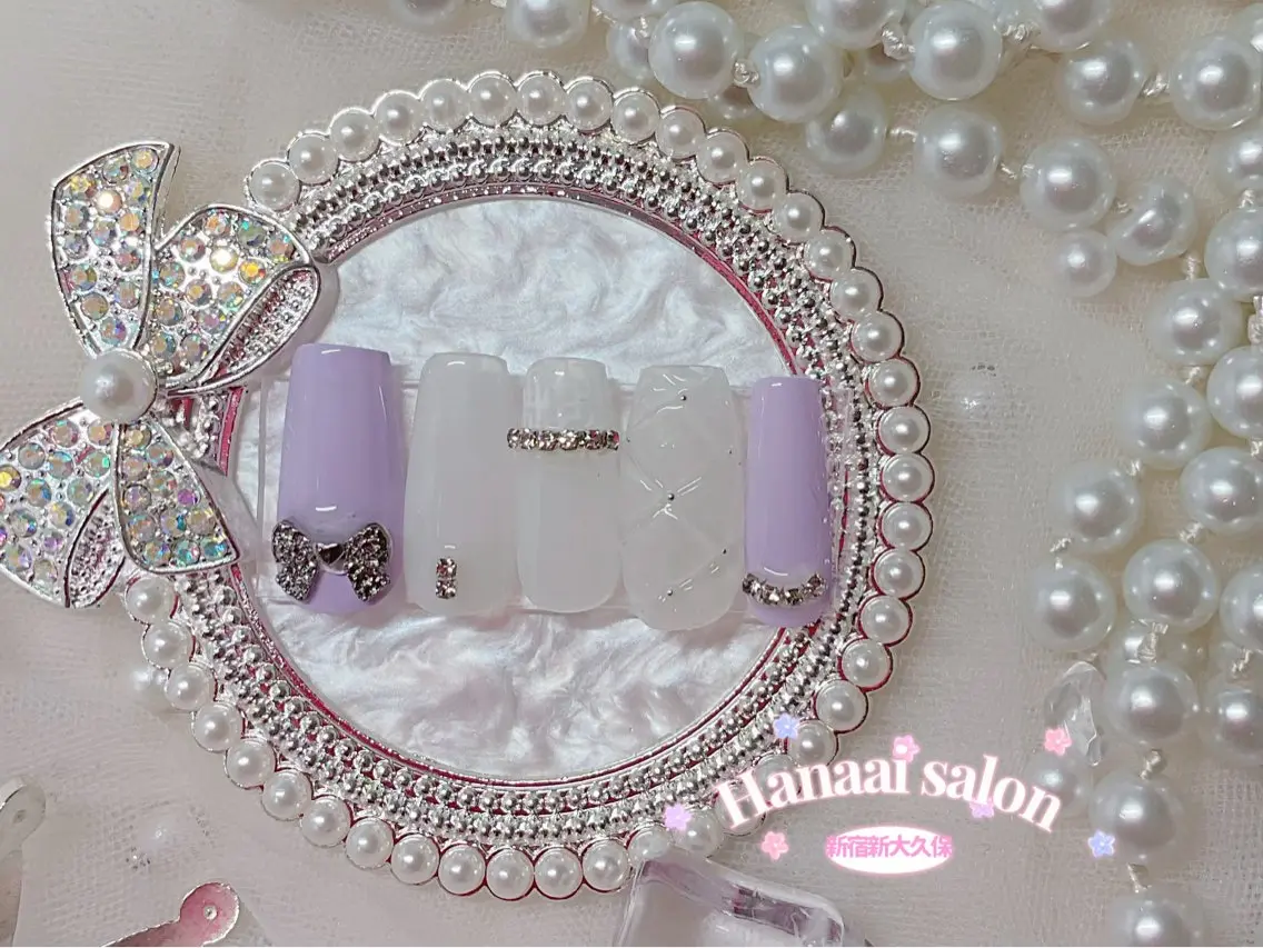 ミディアム ハンドネイル Hanaai Salon新大久保店のネイルデザイン