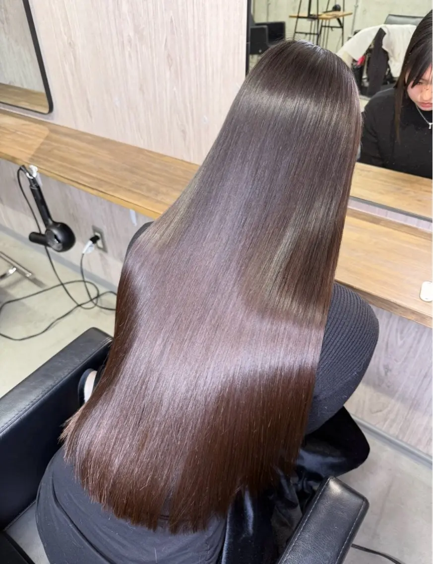 ロング 縮毛矯正 benji YURITOのヘアスタイル