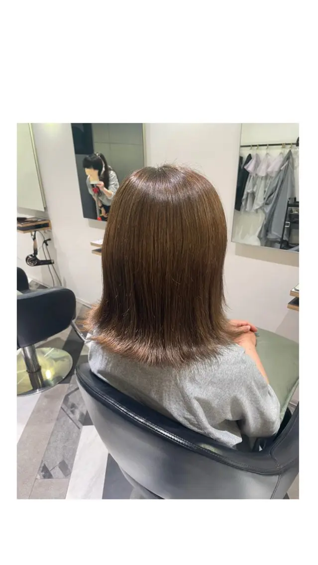 ミディアム カラー ヘアカラー 𝐘𝐔𝐑𝐈𝐀 |秋葉原店🩶のヘアスタイル