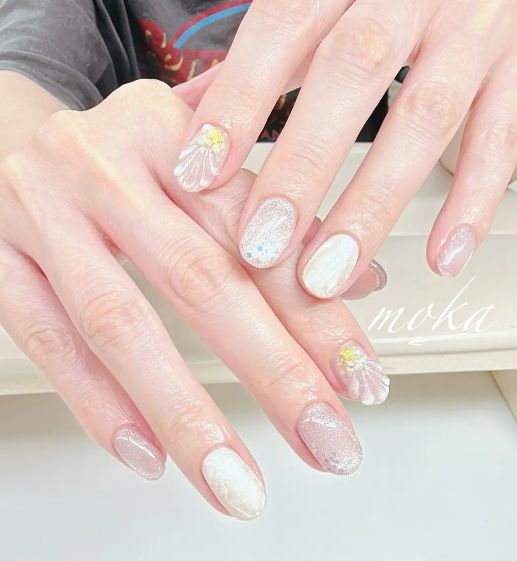 ネイル ハンドネイル ハンドケア 胡蝶蘭レディースサロ ンNailMOKAのネイルデザイン