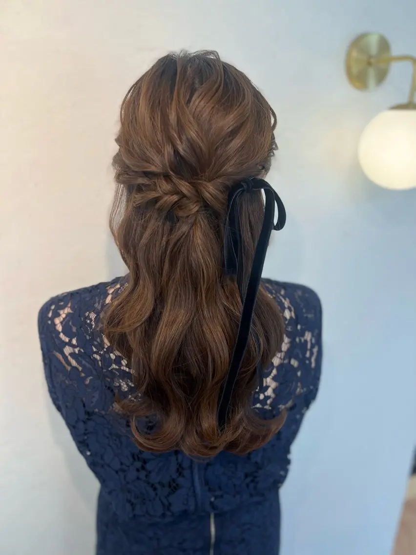 🍒💓可愛く大好評💓🍒【平日ヘアセット】¥4150  イベントや女子会、デートなど様々なご予定に合わせます🫶🏻の写真