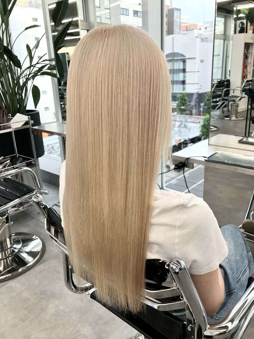 ロング ヘアカラー トリートメント 勝谷 悟史のヘアスタイル