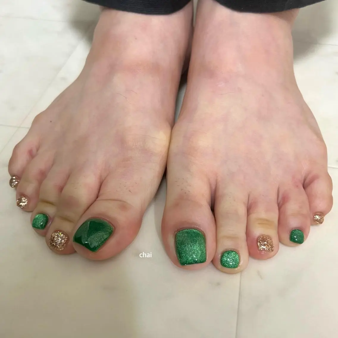 ネイル マグネットネイル フットネイル chai nail _ai📍鶴橋/桃谷のネイルデザイン