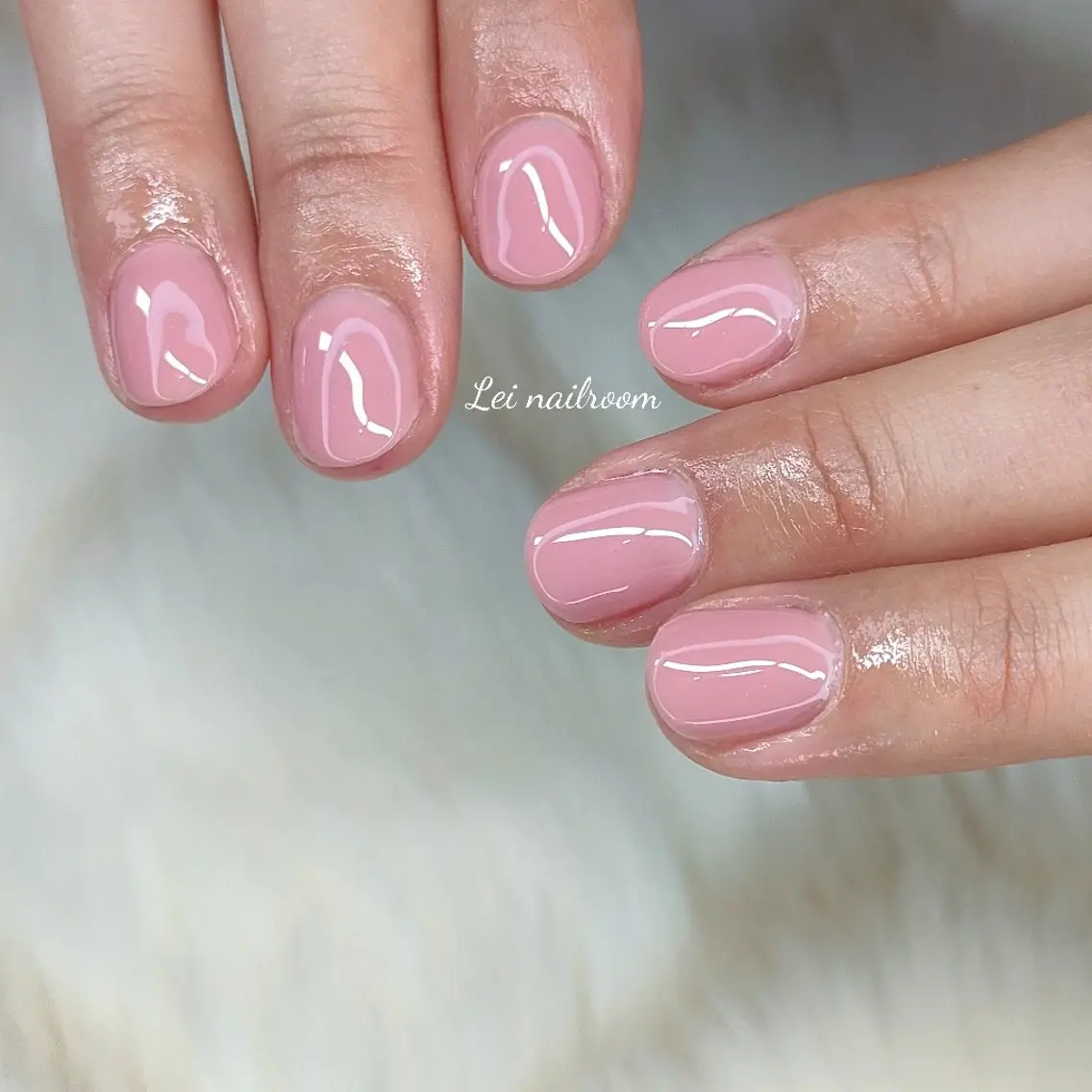 ネイル ピンク ピンクベージュ ハンドネイル lei🌼 nailroomのネイルデザイン