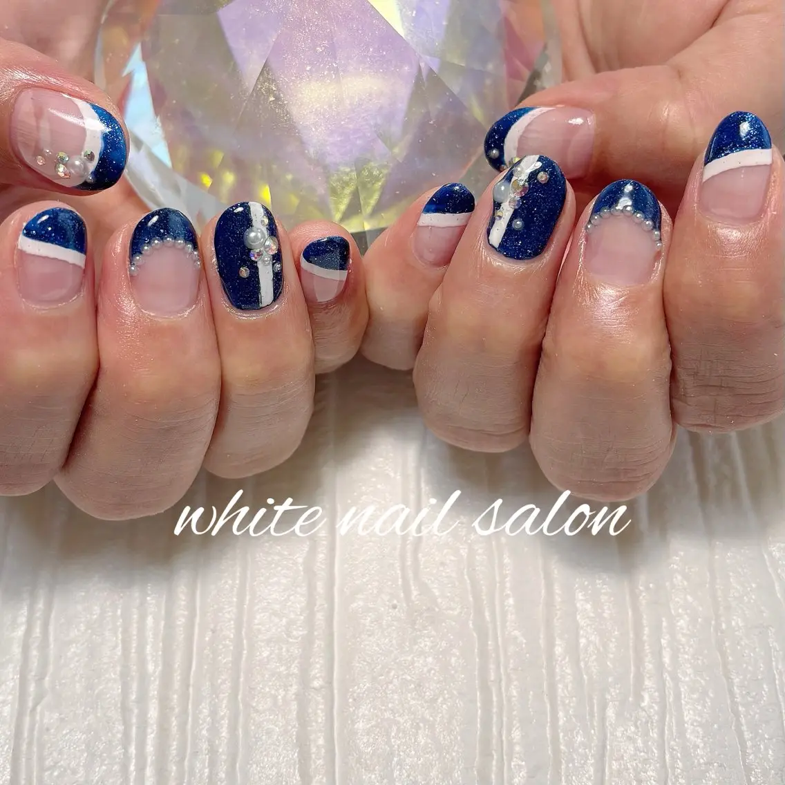 ネイル フットネイル ラメ(グリッター) ハンドネイル white nail salonのネイルデザイン