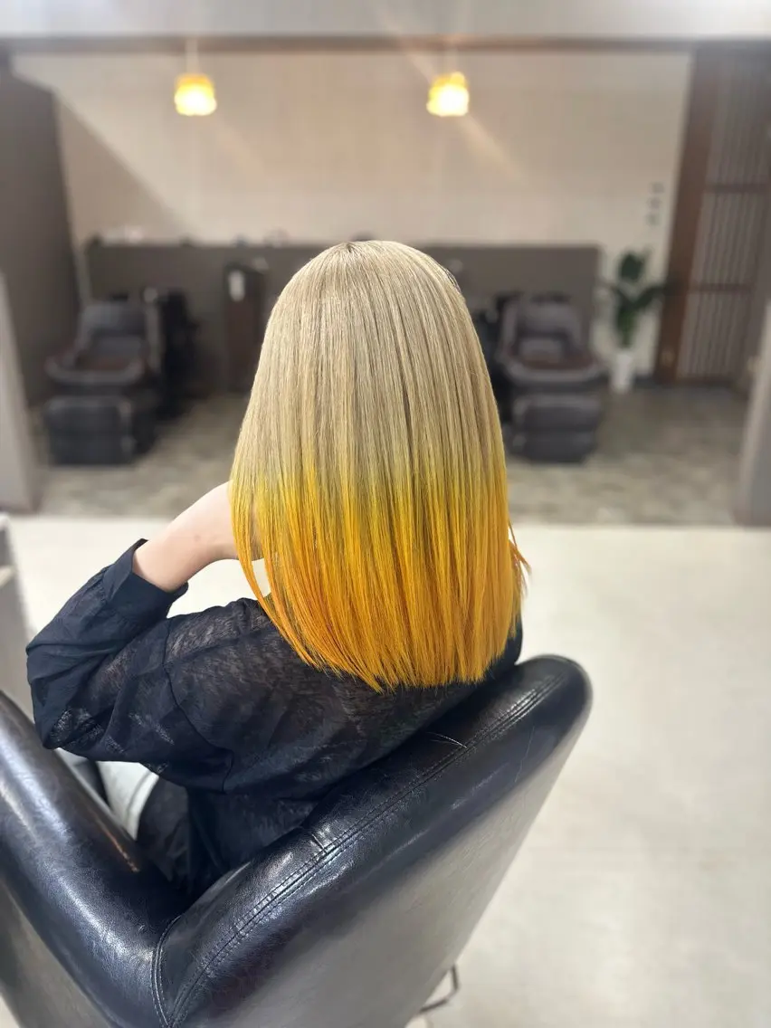 ミディアム カラー グラデーションカラー YURI ✨のヘアスタイル