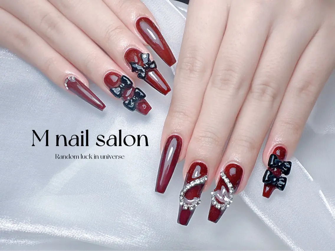ネイル ハンドネイル M🌷nail 長さだし専門店のネイルデザイン
