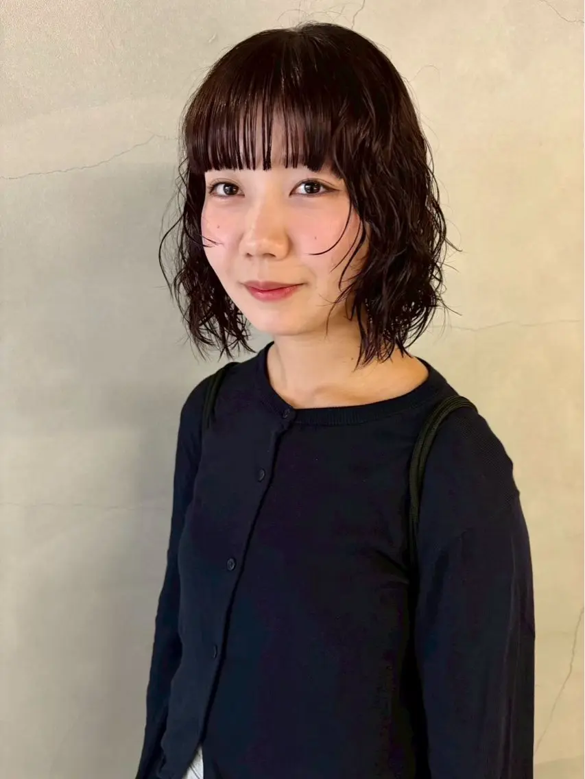 ショート パーマ 中村 衣里のヘアスタイル