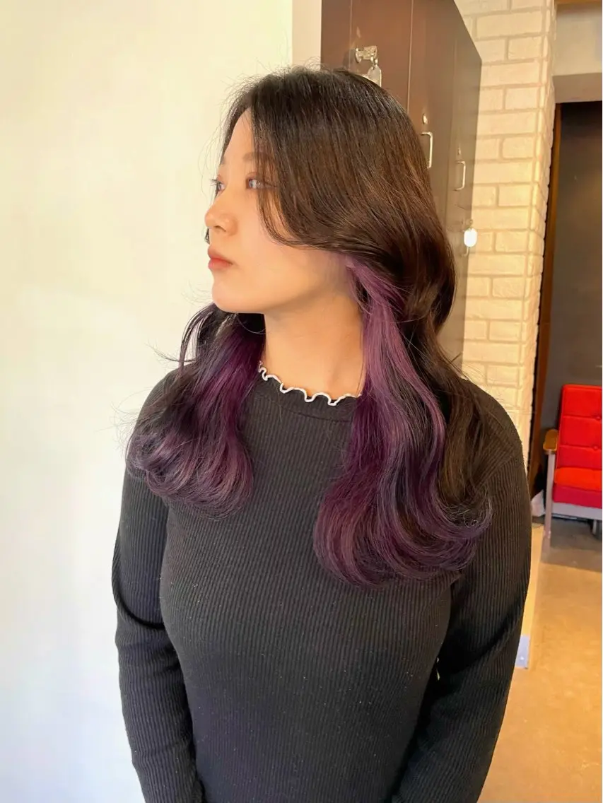 セミロング カット ヘアカラー トリートメント 横山 奈央のヘアスタイル